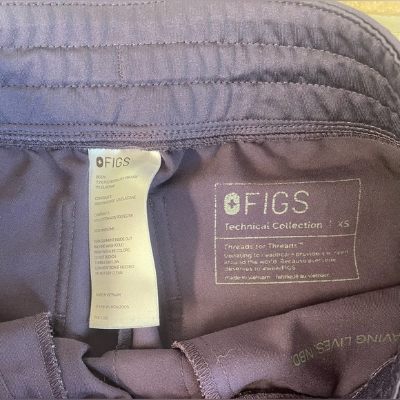 Figs Scrub XS Zamora Jogger Style Pants - Deep purple - Picture 6 of 6